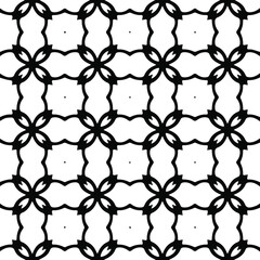 Fototapeta premium Geometric vector pattern with Black and white colors. Seamless abstract ornament for wallpapers and backgrounds.
