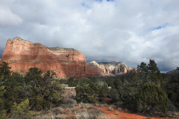 The spectacular scenery of Sedona, Arizona, a tourist paradise.