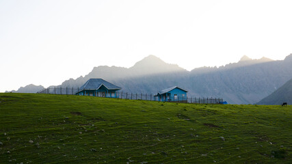 hut in the mountains