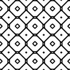 Fototapeta premium Geometric vector pattern with Black and white colors. Seamless abstract ornament for wallpapers and backgrounds.