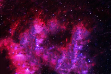 Pink gas galaxy, on a dark background. Elements of this image were furnished by NASA.