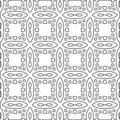 Geometric vector pattern with Black and white colors. abstract ornament for wallpapers and backgrounds.