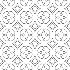 Geometric vector pattern with Black and white colors. abstract ornament for wallpapers and backgrounds.