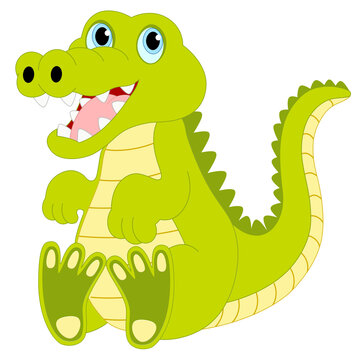 Baby Alligator icon. Isolated vector illustration graphic design