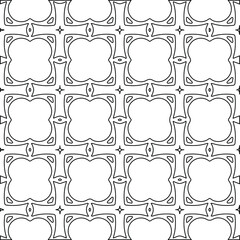 Geometric vector pattern with Black and white colors. abstract ornament for wallpapers and backgrounds.