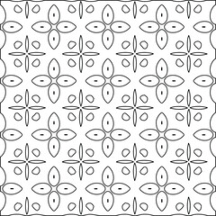 Geometric vector pattern with Black and white colors. abstract ornament for wallpapers and backgrounds.