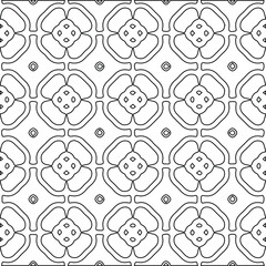 Geometric vector pattern with Black and white colors. abstract ornament for wallpapers and backgrounds.