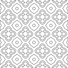 Geometric vector pattern with Black and white colors. abstract ornament for wallpapers and backgrounds.