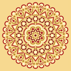 Mandala pattern color Stencil doodles sketch good mood Good for creative and greeting cards, posters, flyers, banners and covers - 432909792