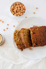 Sliced Banana Bread Loaf