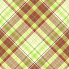 Seamless pattern in green and brown colors for plaid, fabric, textile, clothes, tablecloth and other things. Vector image. 2