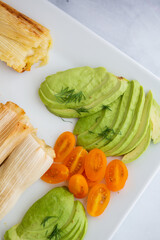 Tamales with Spanish Rice