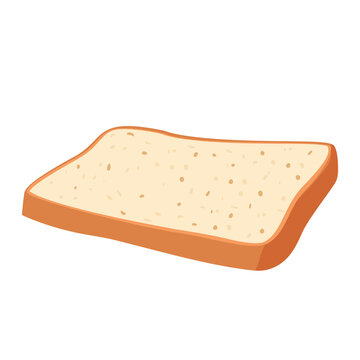 Cartoon vector illustration isolated object delicious flour food bakery bread whole grain toast
