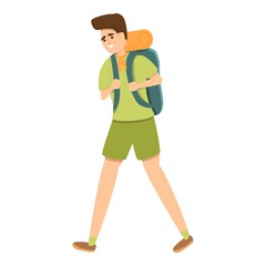 Fototapeta premium Scouting tourist icon. Cartoon of Scouting tourist vector icon for web design isolated on white background