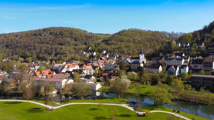Fototapeta na wymiar Muggendorf in der Fränkischen Schweiz, Oberfranken