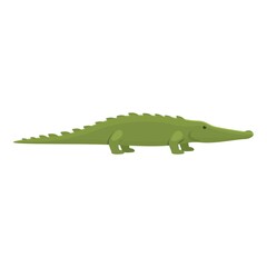 Safari crocodile icon. Cartoon of Safari crocodile vector icon for web design isolated on white background
