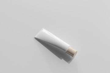 Isolated Cosmetic Cream Tube 3D Rendering