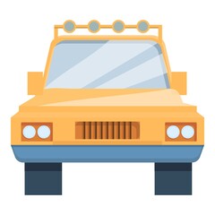 Safari modern jeep icon. Cartoon of Safari modern jeep vector icon for web design isolated on white background