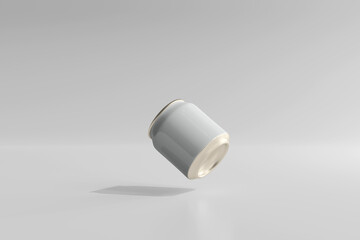 250ml Stubby Soda or Beer Can 3D Rendering
