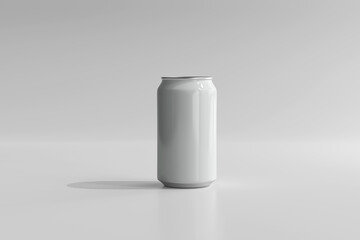 250ml Stubby Soda or Beer Can and Bottle 3D Rendering - obrazy, fototapety, plakaty