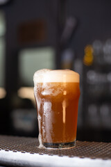 Chop of beer in bar