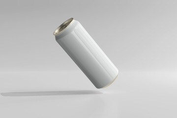 500ml Sleek Soda or Beer Can 3D Rendering