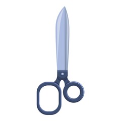 Sewing scissors icon. Cartoon of Sewing scissors vector icon for web design isolated on white background