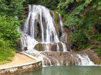 lucansky vodopad waterfall in lucky village