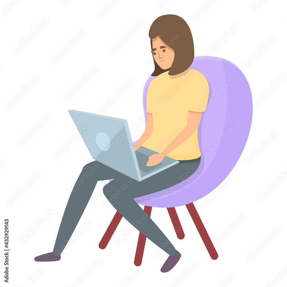 Poster learning brainstorming icon. cartoon of learning brainstorming vector icon for web design isolated o
