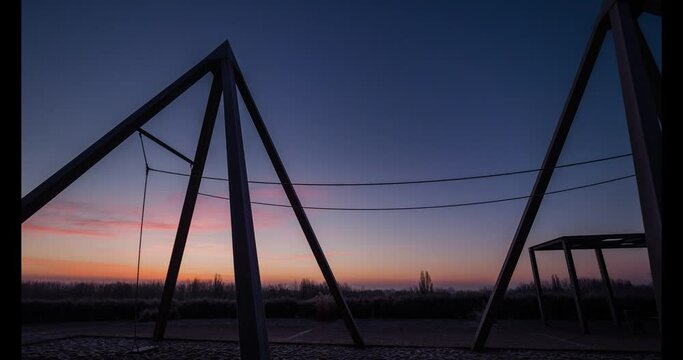 Sonnenaufgang (Time Lapse) auf dem Utkiek in Oldenburg
