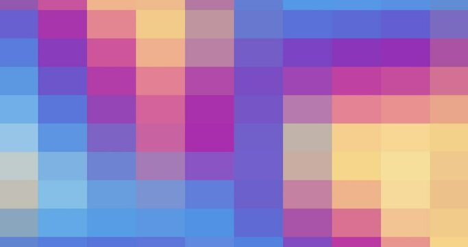 mosaic background, Colorful pixelated gradient animation	
