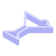 Cookie mold gingerbread icon. Isometric of Cookie mold gingerbread vector icon for web design isolated on white background