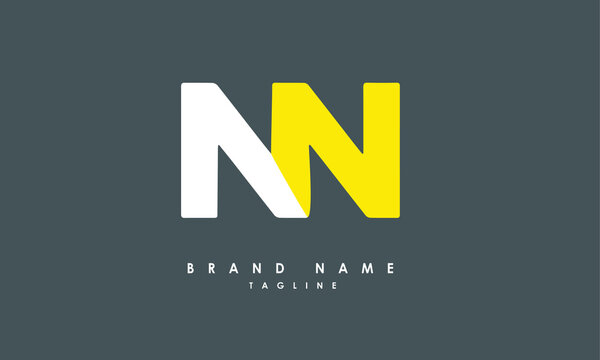 Alphabet letters Initials Monogram logo NN, AN, N and N