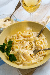 Italian Fettuccine Alfredo Dinner