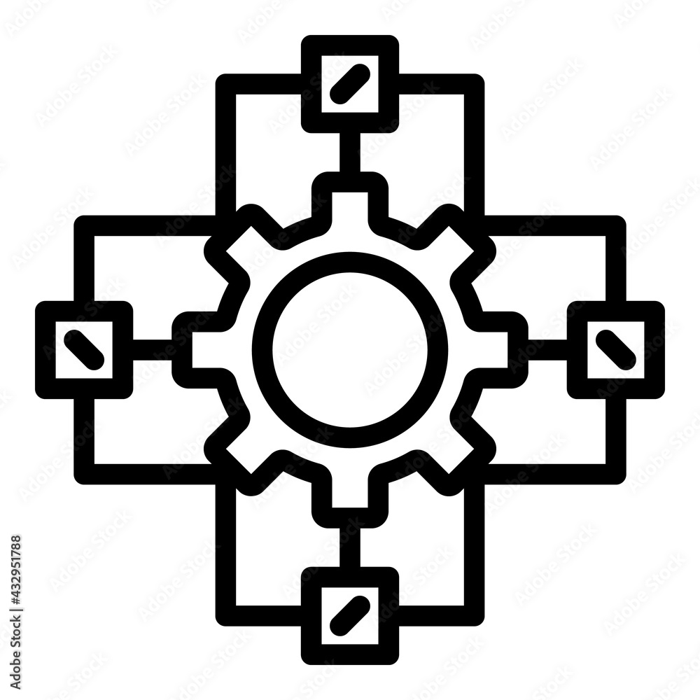 Poster api change wheel icon. outline api change wheel vector icon for web design isolated on white backgro