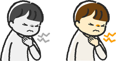 Child have sore throats.