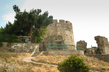 The Thick Walls that surround the historical city of Thessaloniki, Greece