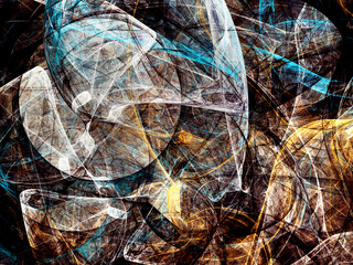 brown abstract fractal background 3d rendering illustration