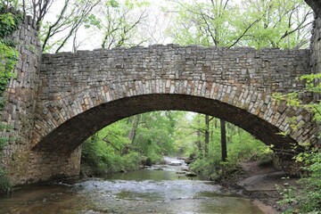 Lincoln Bridge a Beautiful Historic Site Built Over a Stream in the Chickasaw National Recreation Area