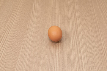 Eggs on the brown background
