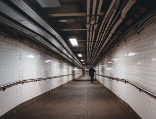 subway station New York City usa people man 