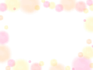 ふんわりドットのイラスト背景、水彩風