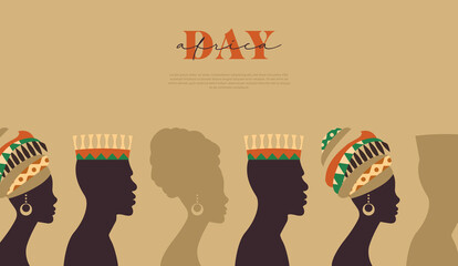 Africa Day template black people community © Cienpies Design