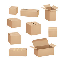 Cardboard Box Carton Package Set