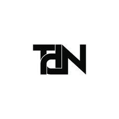 tdn letter original monogram logo design