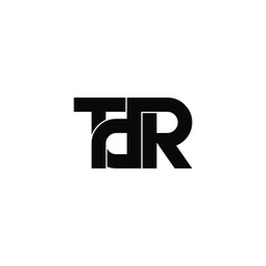 Obraz premium tdr letter original monogram logo design