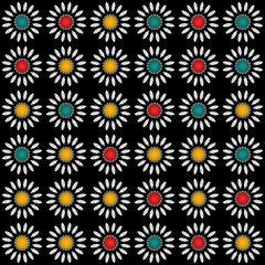 White daisies pattern