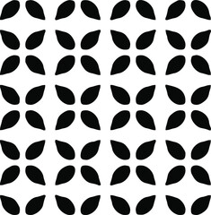 Geometric vector pattern with Black and white colors. Seamless abstract ornament for wallpapers and backgrounds.