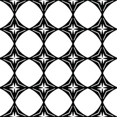  Geometric vector pattern with Black and white colors. Seamless abstract ornament for wallpapers and backgrounds.