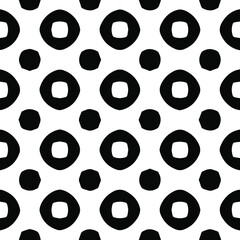 Geometric vector pattern with Black and white colors. Seamless abstract ornament for wallpapers and backgrounds.
